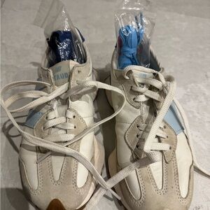 Staud New Balance White and Blue Sneaker 7US